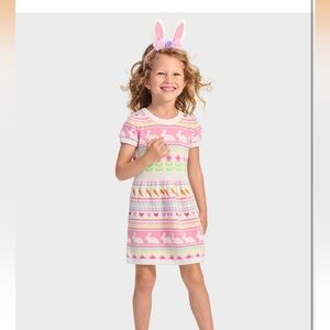 Gymboree Pink and White Bunny Fairisle